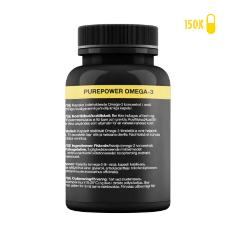 Load image into Gallery viewer, PurePower Omega-3 Capsules (150 caps)
