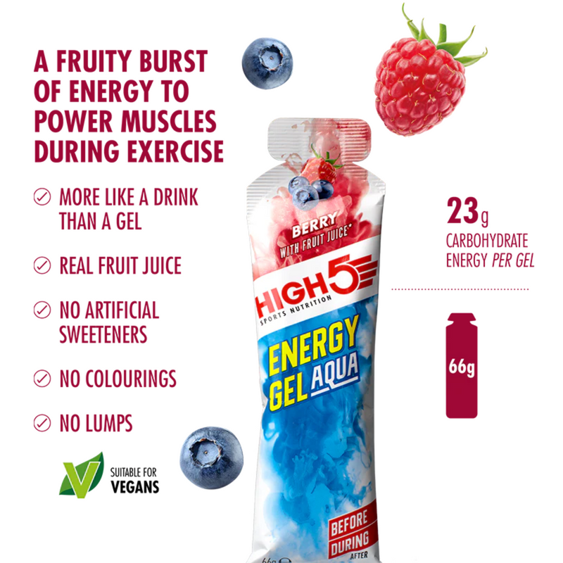 Load image into Gallery viewer, High5 Energy Gel Aqua Berry (20x66g)
