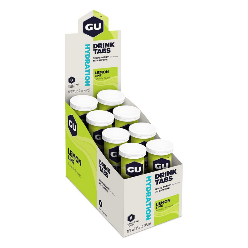 Load image into Gallery viewer, GU Energy Electrolyte Tabs Hydration Lemon Lime (8 x 12 Tabs)
