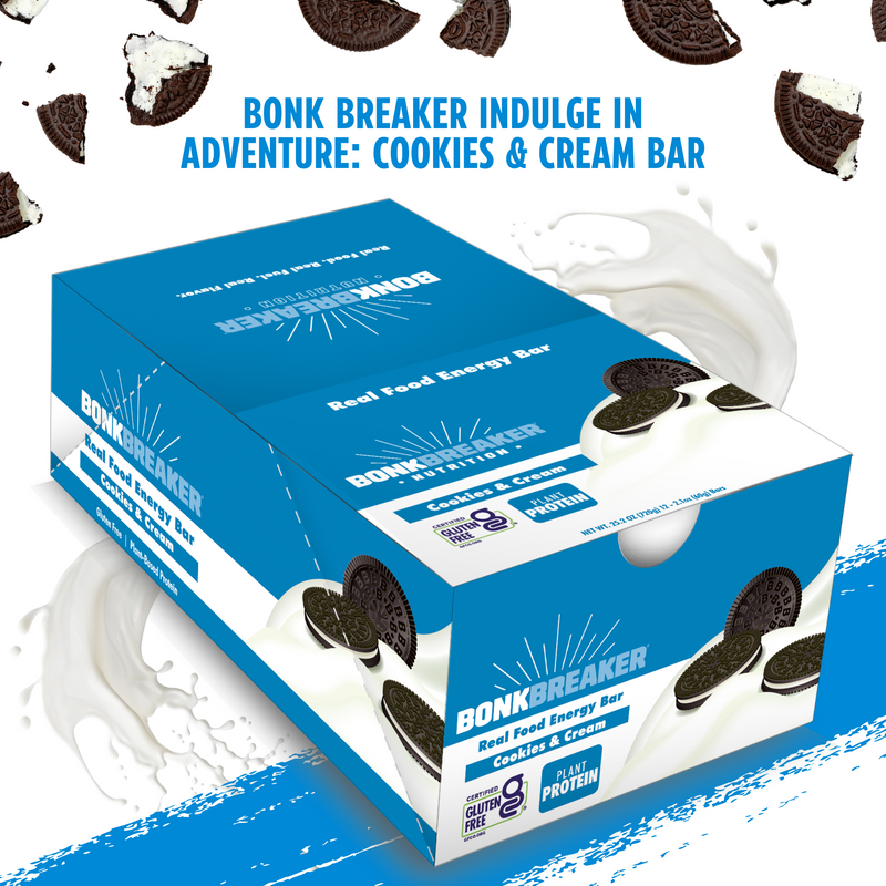 Load image into Gallery viewer, Bonk Breaker Energy Bar Cookies &amp; Cream (12x60g)
