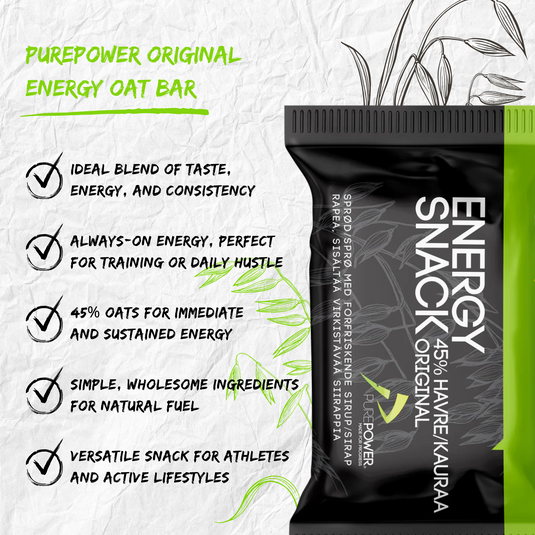 PurePower Energy Bar Original Oat (12 x 60g)