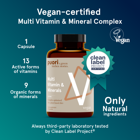 Puori V Multivitamin and Minerals (60 Capsules)