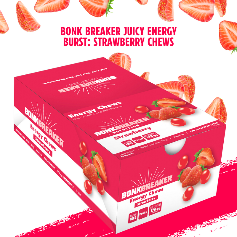 Load image into Gallery viewer, Bonk Breaker Energy Chews Strawberry (10x50g)
