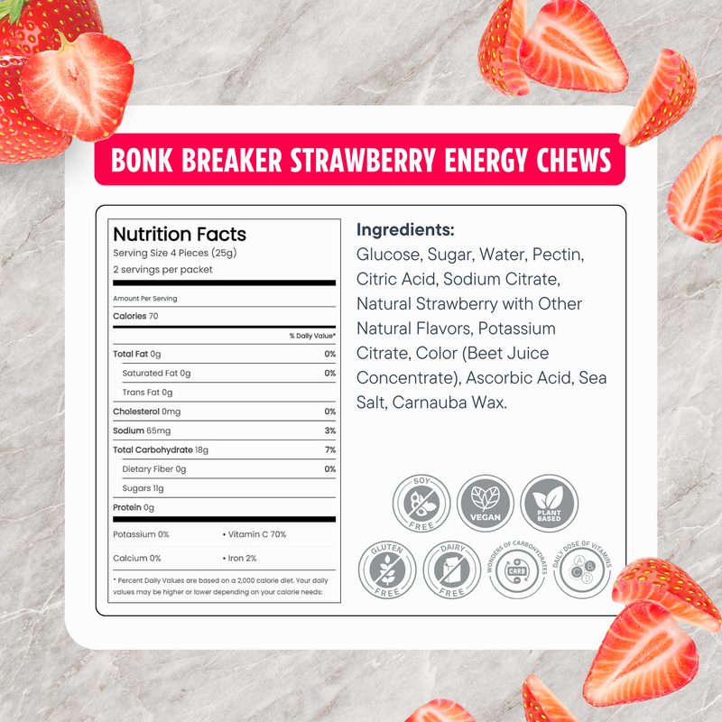 Load image into Gallery viewer, Bonk Breaker Energy Chews Strawberry (10x50g)
