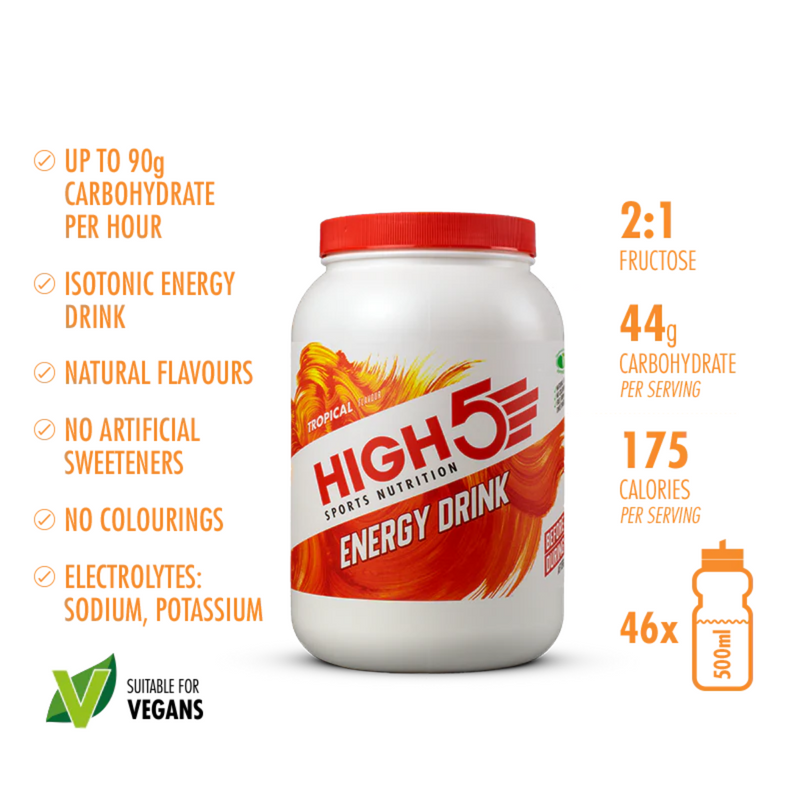 Load image into Gallery viewer, High5 Energy Drink Tropical (2200g)
