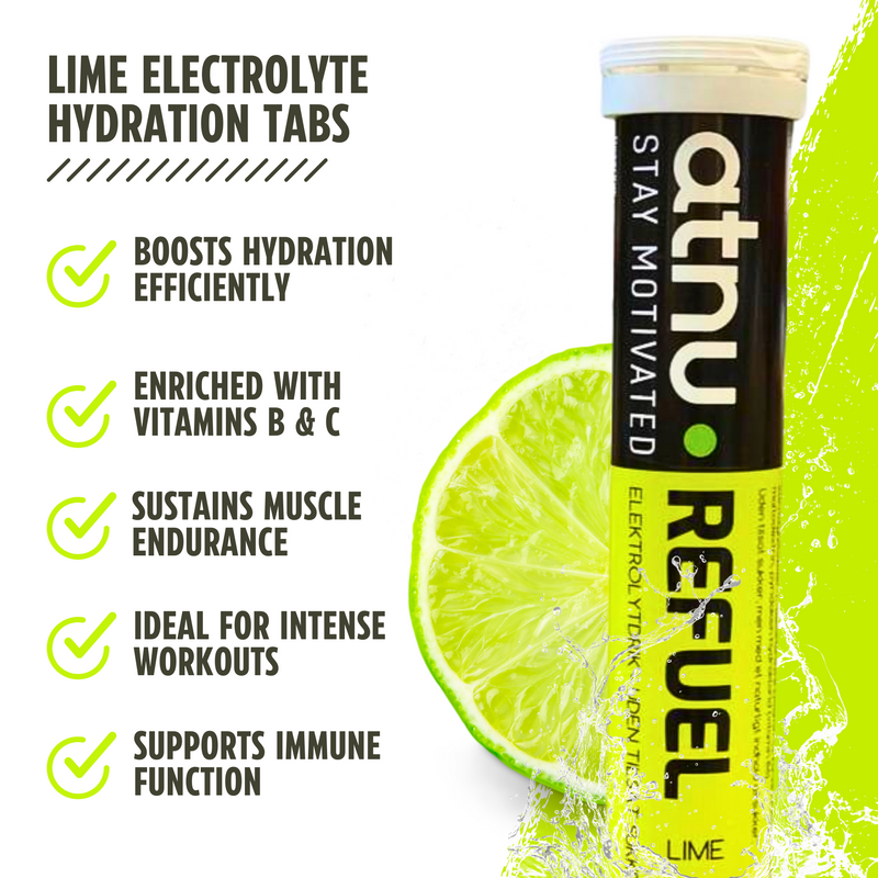 Load image into Gallery viewer, ATNU Refuel Electrolyte Tabs Lime (20 Tabs)
