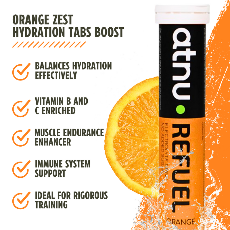 Load image into Gallery viewer, ATNU Refuel Electrolyte Tabs Orange (20 Tabs)
