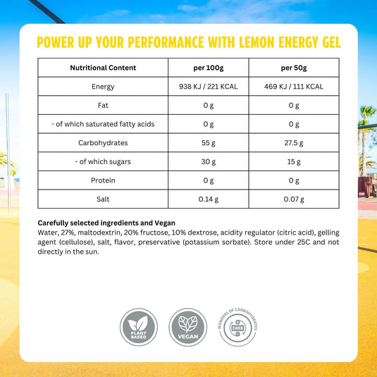 ATNU Energy Gel Lemon (15x50g)