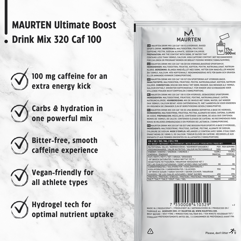 Load image into Gallery viewer, Maurten Energy Drink Mix 320 Caf 100 (14 x 83g)
