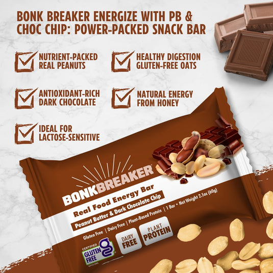 Bonk Breaker Energy bar Peanut Butter & Chocolate Chip (12x60g)