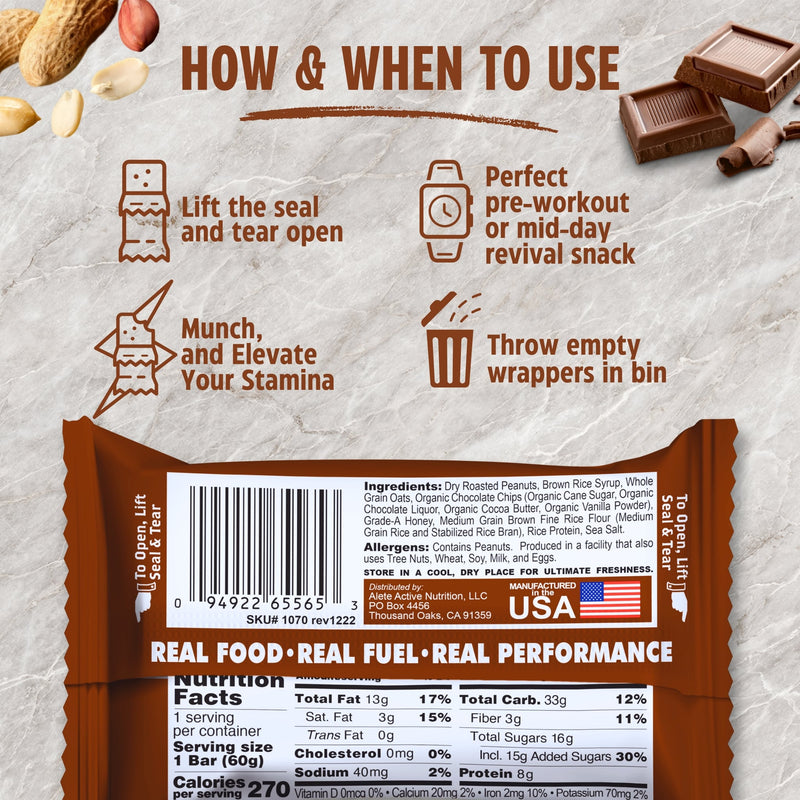 Load image into Gallery viewer, Bonk Breaker Energy bar Peanut Butter &amp; Chocolate Chip (12x60g)
