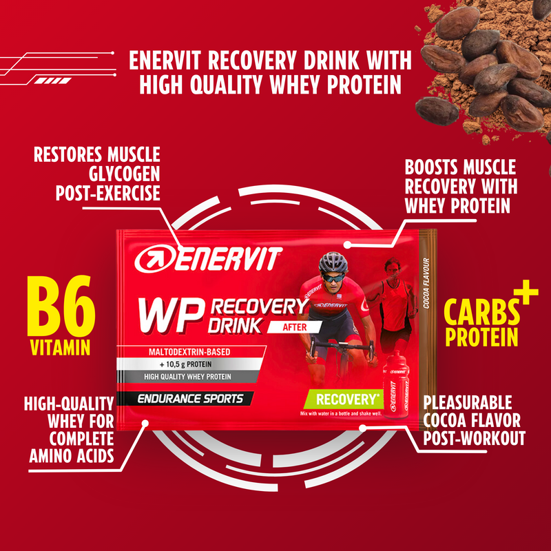 Load image into Gallery viewer, Enervit WP Recovery Protein Drink Cocoa (50g)
