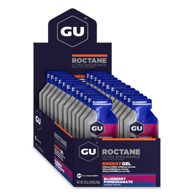 GU Energy Gel Roctane Blueberry Pomegranate with Caffeine (24 x 32g)