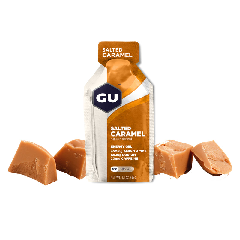 Load image into Gallery viewer, GU Energy Gel Salted Caramel with Caffeine (24 x 32g)
