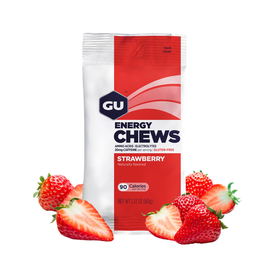 GU Energy Chews Strawberry (12 x 60g)