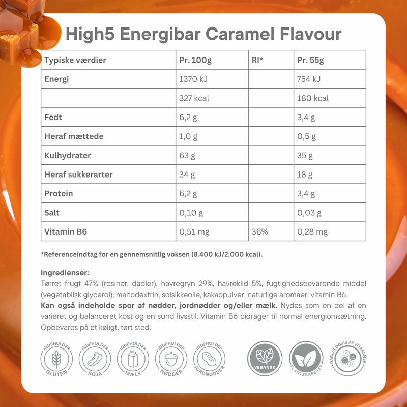 Load image into Gallery viewer, High5 Energibar Caramel Flavour - Ingredients DK
