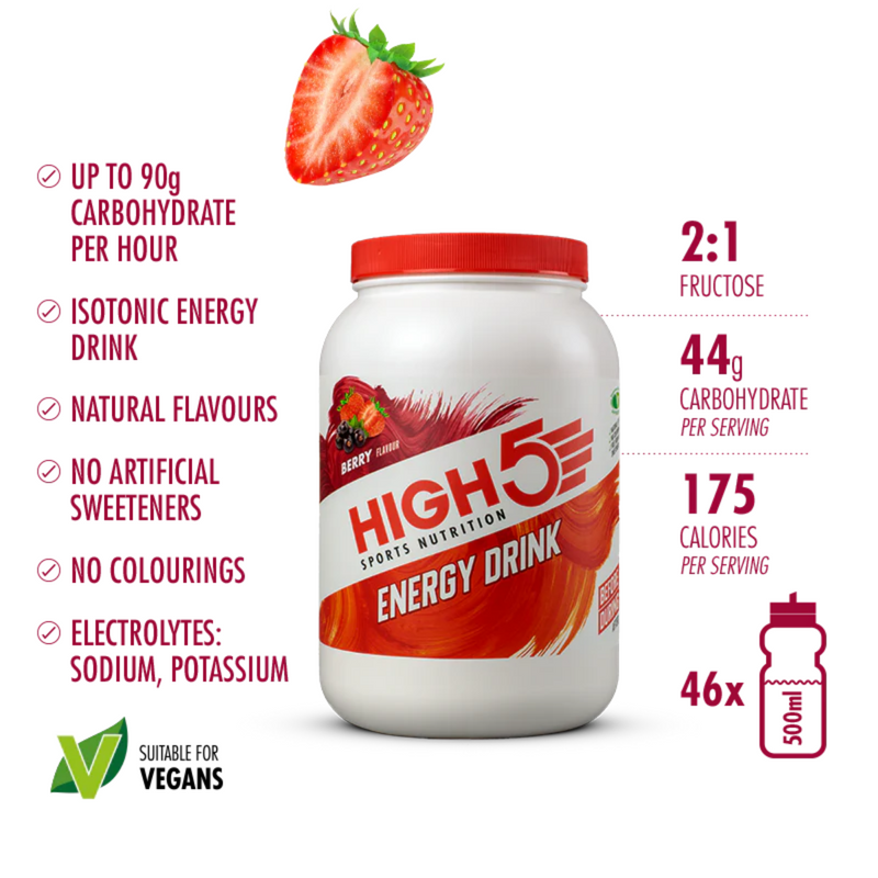 Load image into Gallery viewer, High5 Energy Drink Berry (2200g)
