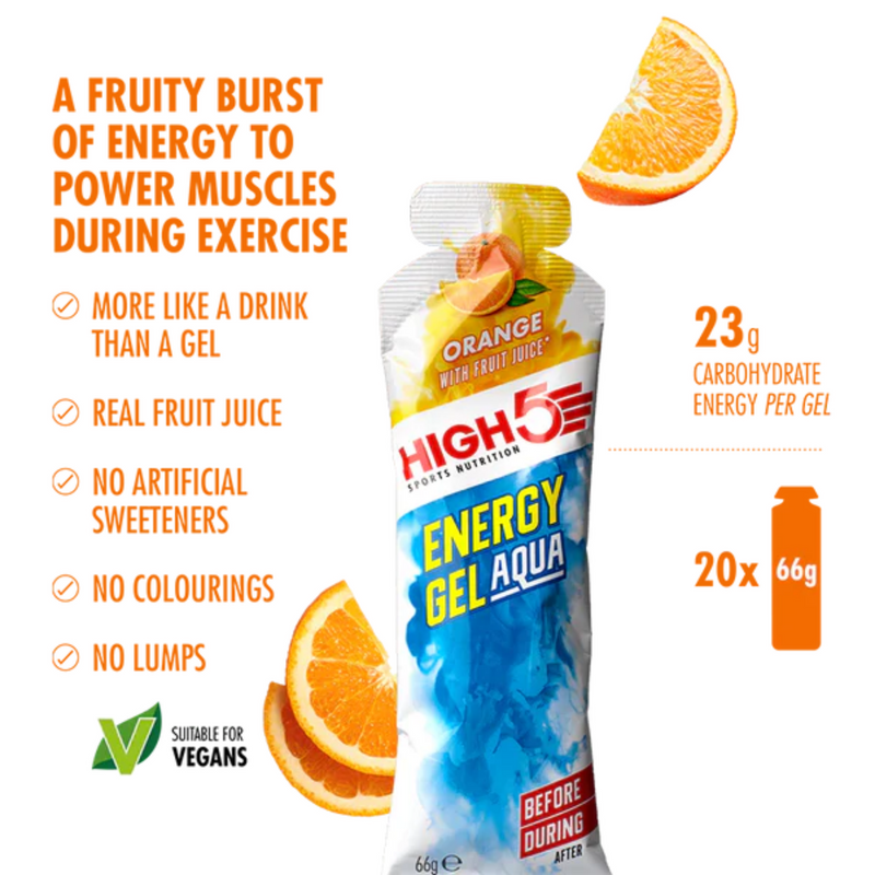 Load image into Gallery viewer, High5 Energy Gel Aqua Orange (66g)
