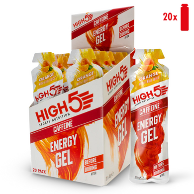 High5 Energy Gel Caffeine Orange (20 x 40g)