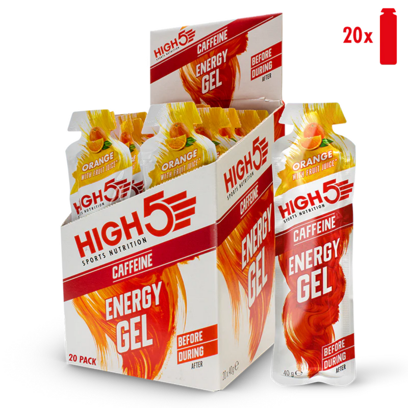 Load image into Gallery viewer, High5 Energy Gel Caffeine Orange (20 x 40g)
