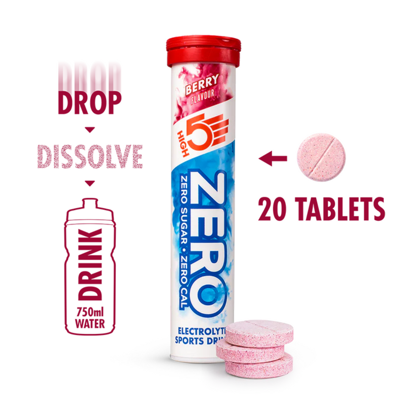 Load image into Gallery viewer, High5 Electrolyte Tabs ZERO Berry (20 tabs)
