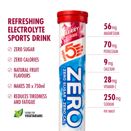 High5 Electrolyte Tabs ZERO Berry (20 tabs)