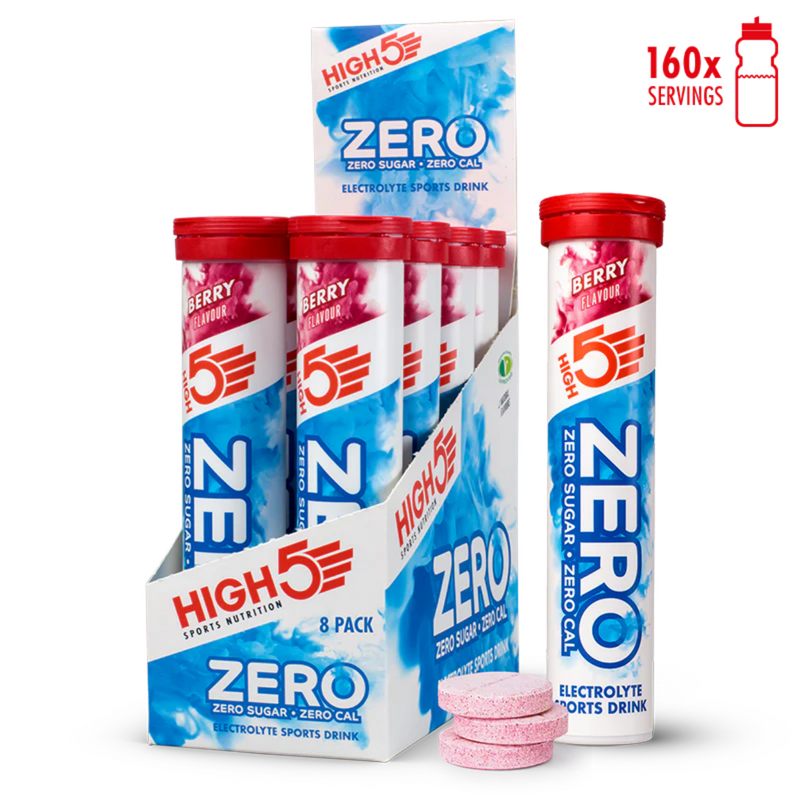 Load image into Gallery viewer, High5 Electrolyte Tabs ZERO Berry (8x20 tabs)
