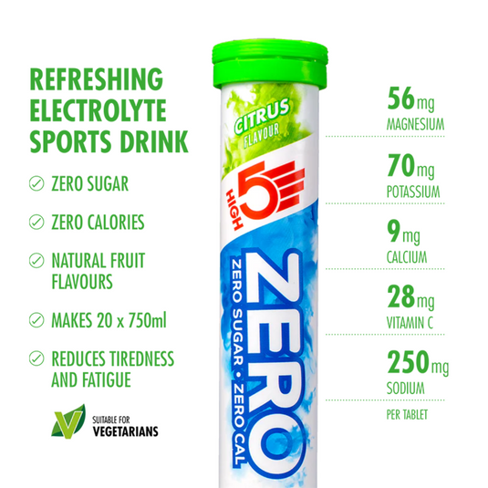 High5 Electrolyte Tabs ZERO Citrus (20 tabs)