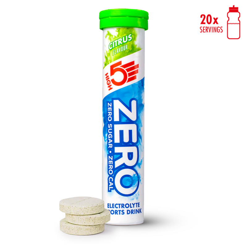 Load image into Gallery viewer, High5 Electrolyte Tabs ZERO Citrus (20 tabs)
