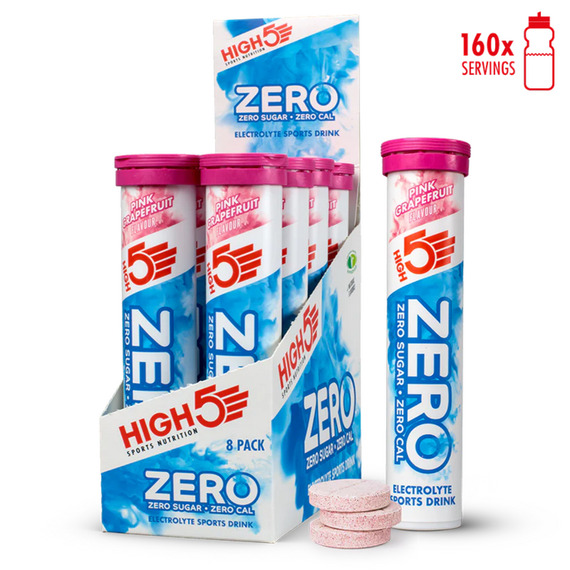 Load image into Gallery viewer, High5 Electrolyte Tabs ZERO Pink Grapefruit (8x20 tabs)
