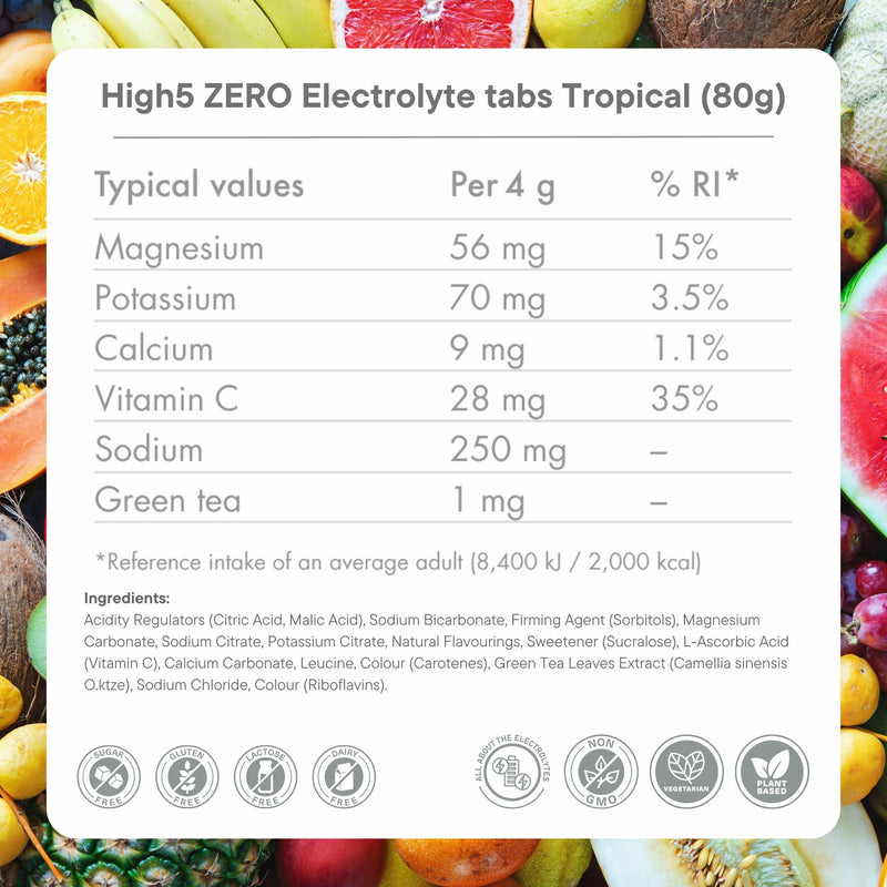 Load image into Gallery viewer, High5 Electrolyte Tabs ZERO Tropical
