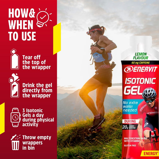 Isotonic Gel with Caffeine Lemon (60ml) Usage Instructions