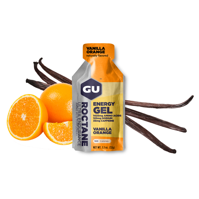 Load image into Gallery viewer, GU Energy Gel Roctane Vanilla Orange with Caffeine (24 x 32g)
