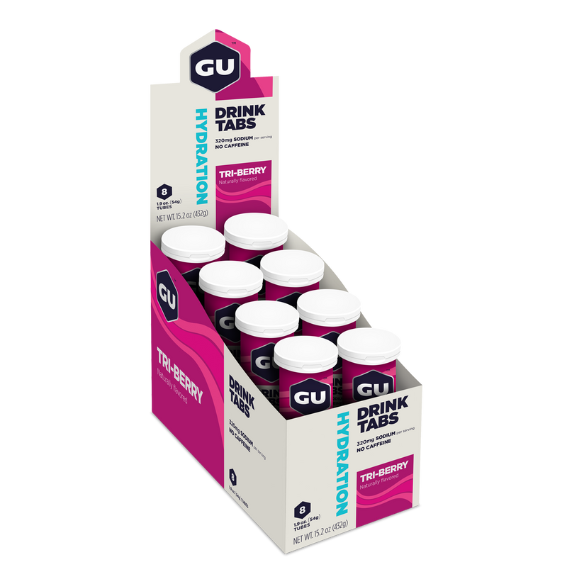 Load image into Gallery viewer, GU Energy Electrolyte Tabs Tri-Berry (8x12x54g)
