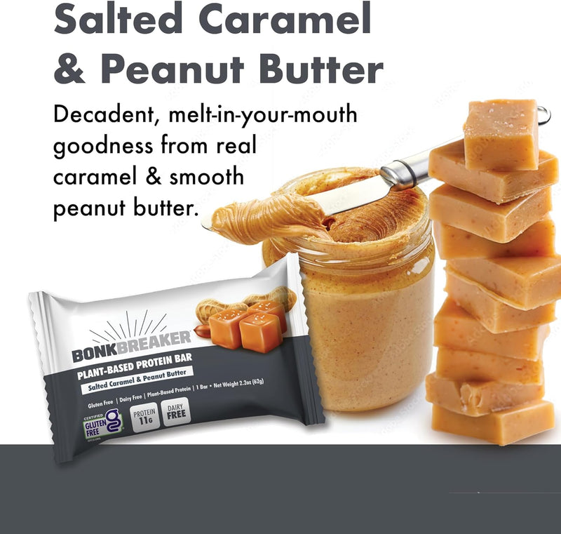 Load image into Gallery viewer, Bonk Breaker Protein Bar Salted Caramel &amp; Peanut Butter (12x62g)
