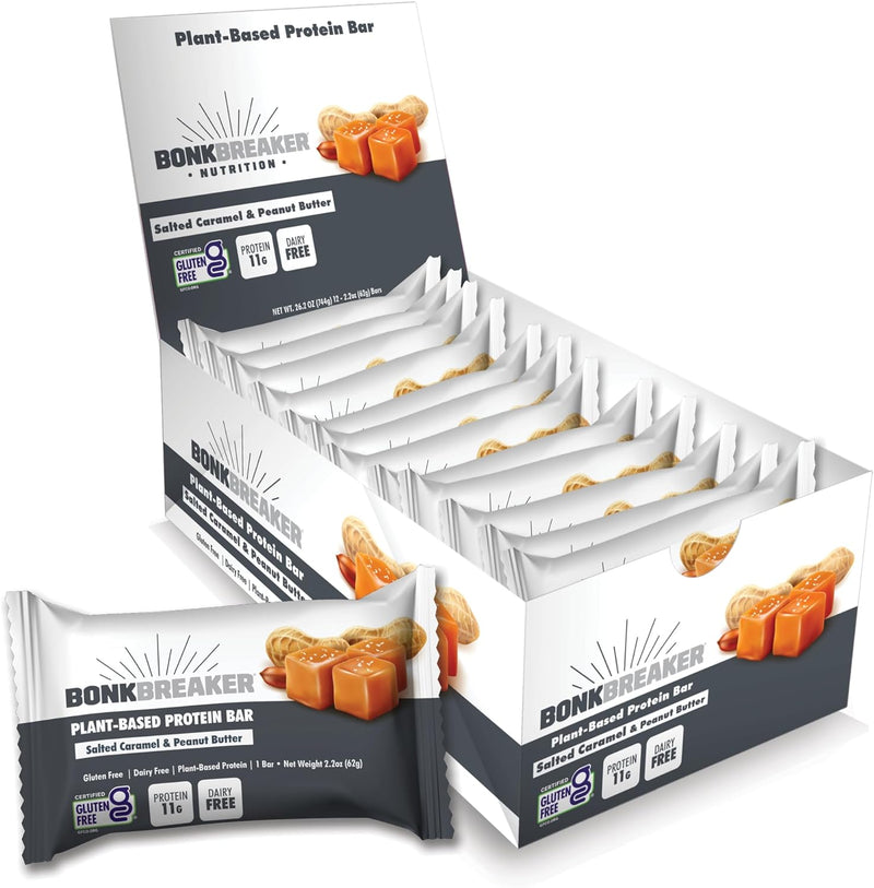 Load image into Gallery viewer, Bonk Breaker Protein Bar Salted Caramel &amp; Peanut Butter (12x62g)
