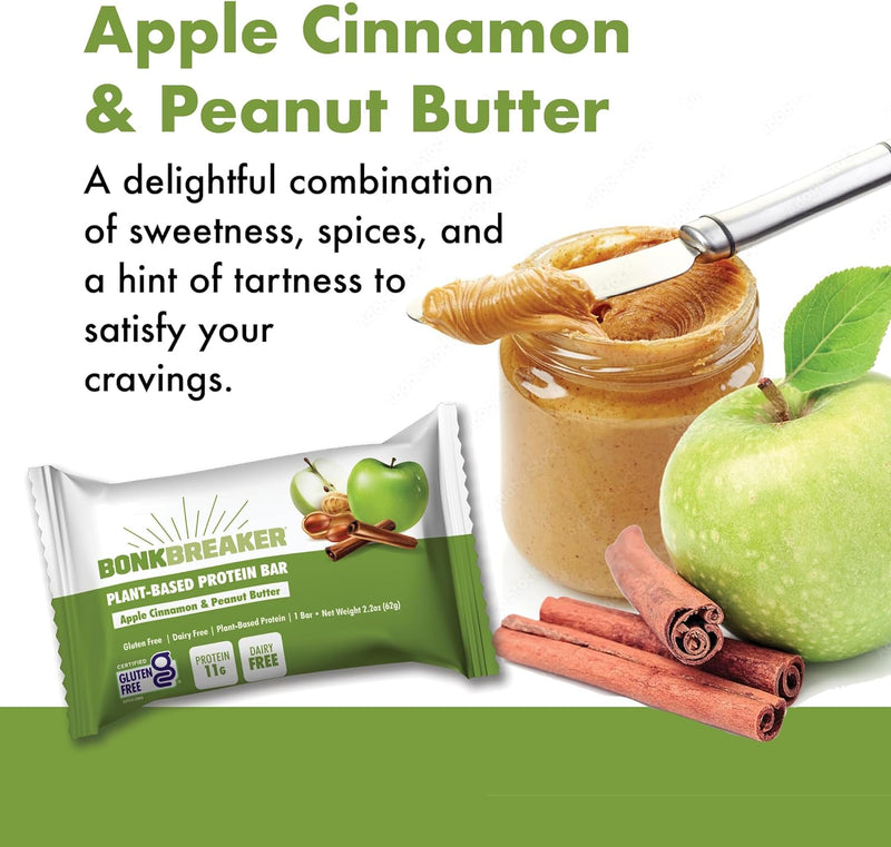 Load image into Gallery viewer, Bonk Breaker Protein Bar Apple Cinnamon &amp; Peanut Butter (12 x 62g)
