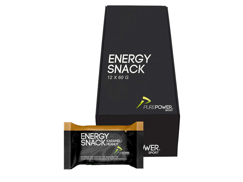 Load image into Gallery viewer, PurePower Energy Bar Caramel &amp; Peanut (12 x 60g)
