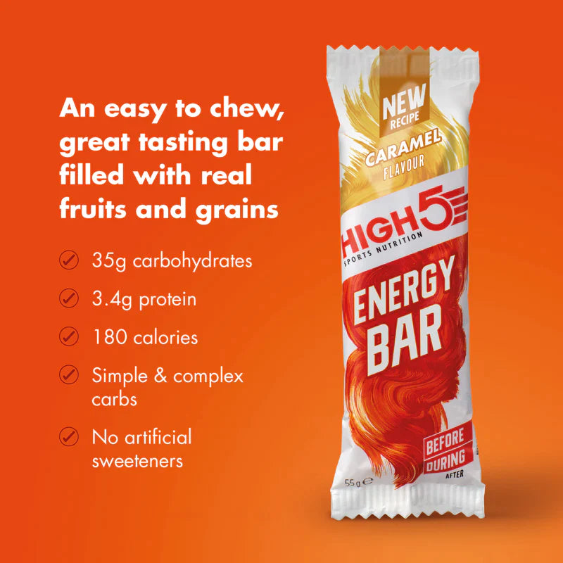 Load image into Gallery viewer, High5 Energy Bar Caramel (12 x 55g)
