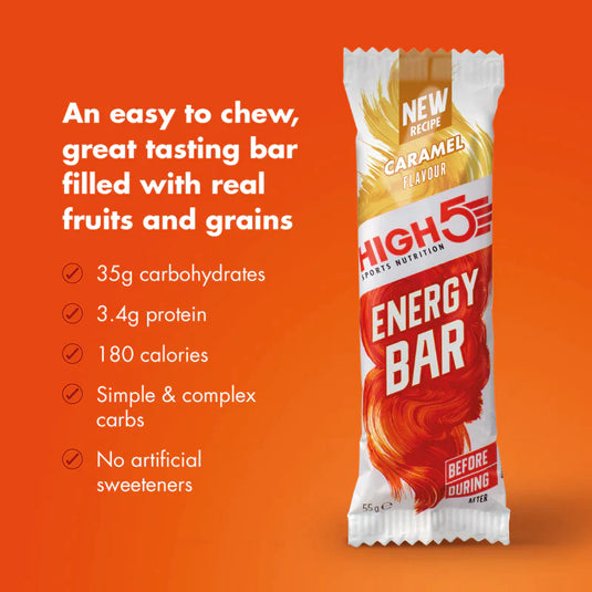 High5 Energy Bar Caramel (12 x 55g)