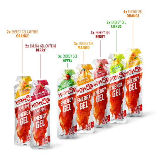 High5 Energy Gel Mixed Flavors 40 g x 20 pcs.