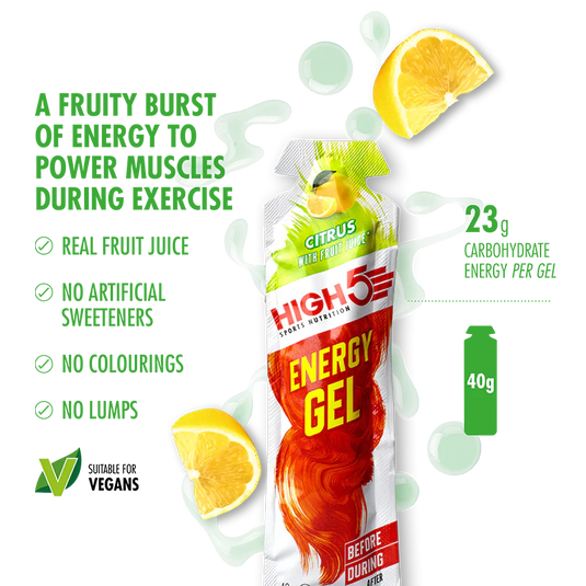 High5 Energy Gel Mixed Flavors 40 g x 20 pcs.