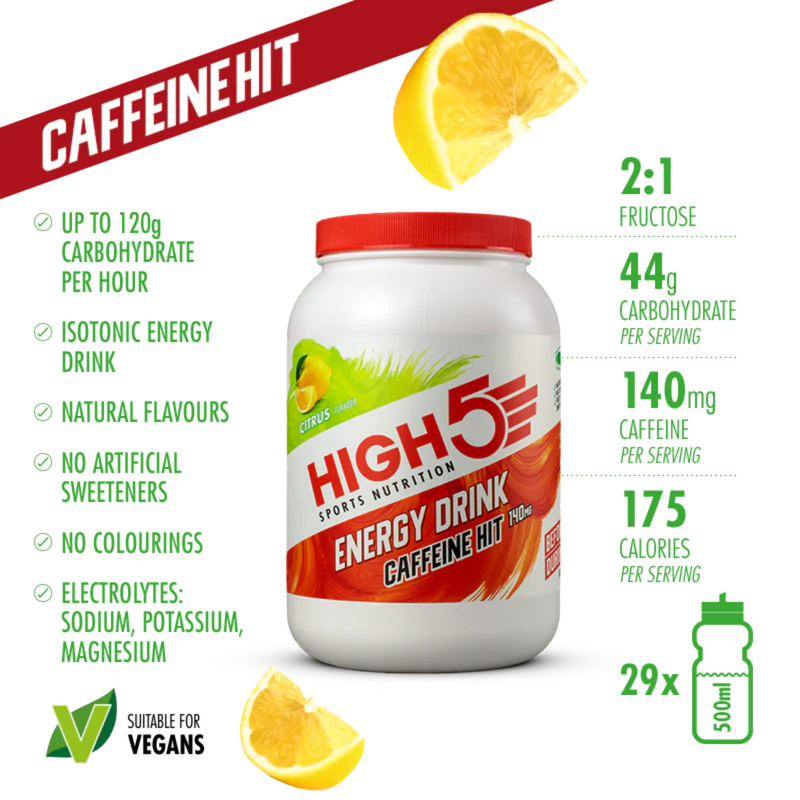 Load image into Gallery viewer, High5 Energy Drink Citrus with Caffeine (2.2 kg)
