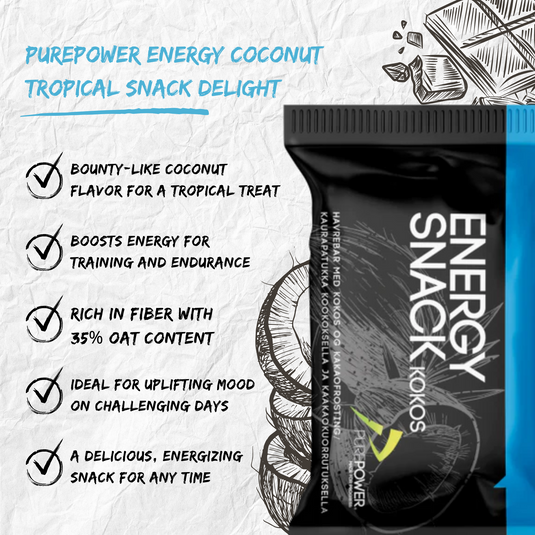 PurePower Energy Bar Coconut & Chocolate (12x60g)