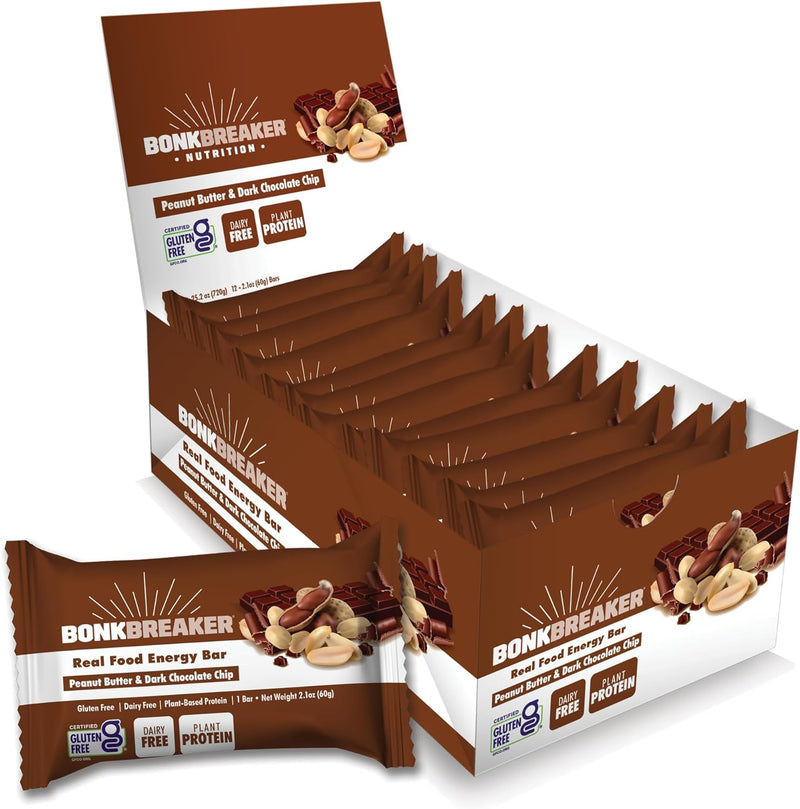 Load image into Gallery viewer, Bonk Breaker Energy bar Peanut Butter &amp; Chocolate Chip (12x60g)
