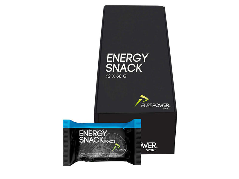 Load image into Gallery viewer, PurePower Energy Bar Coconut &amp; Chocolate (12x60g)
